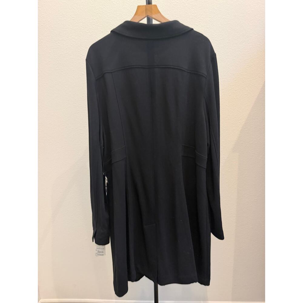 New Semantiks black overcoat jacket black size 3X - Picture 5 of 6